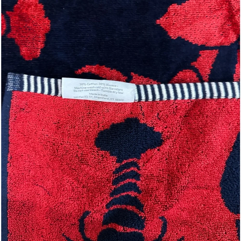 NEW Caro LOBSTER/CRAWFISH DESIGN REVERSIBLE Beach Towel